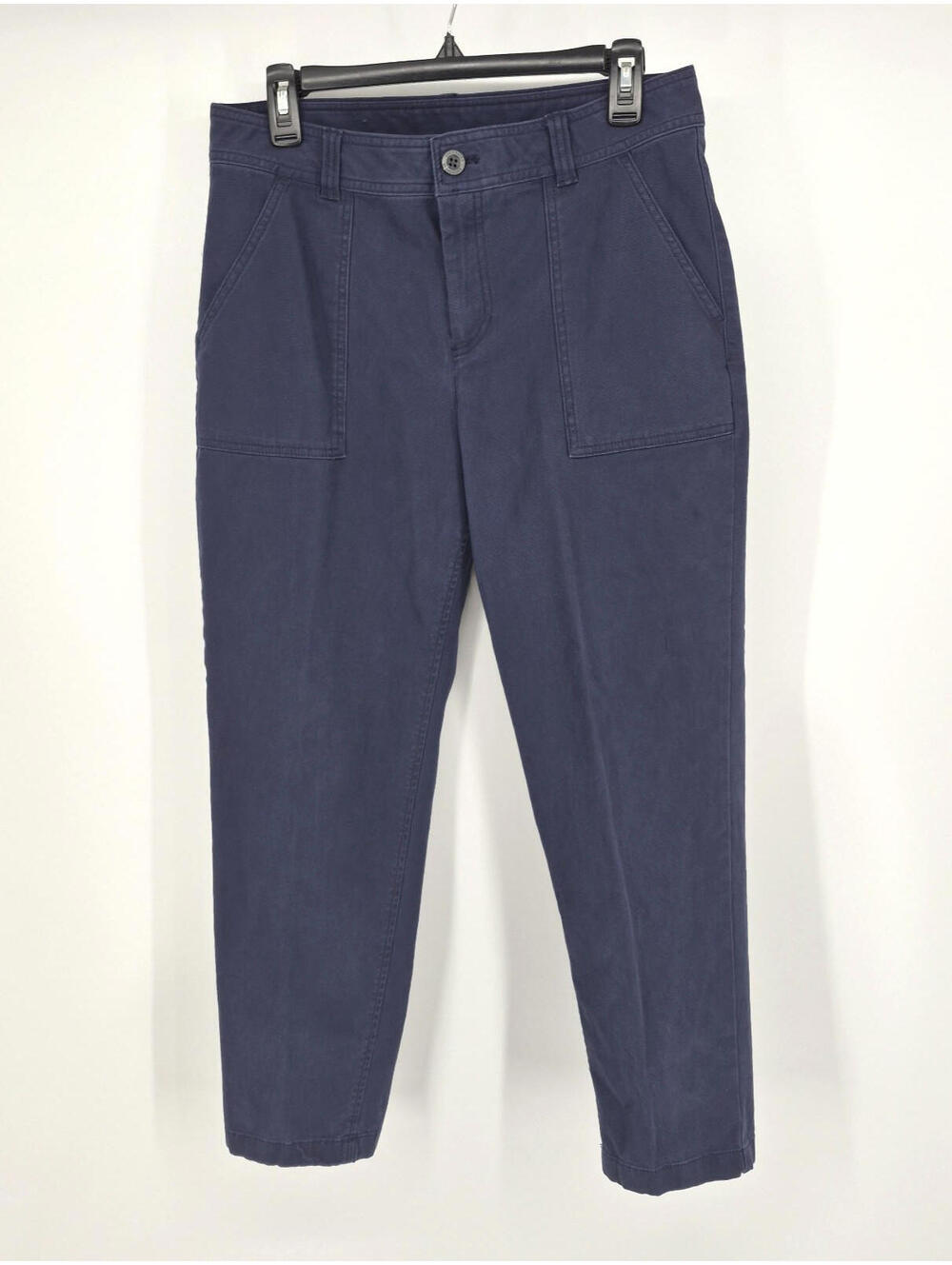 Eddie Bauer Women's Pants Navy Blue Mid Rise Pockets Stretch Size 8 Casual